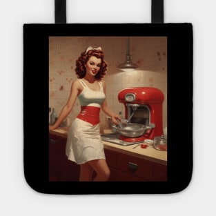 A Pin Up Girl in the Kitchen Tote