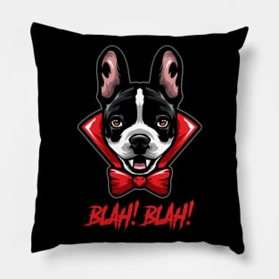 Halloween French Bulldog Vampire Pillow