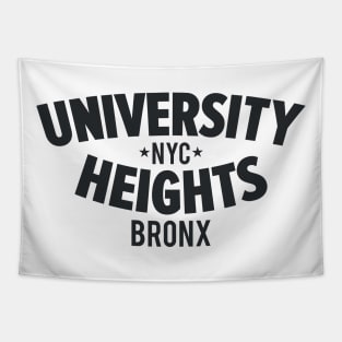 University Heights Bronx Typography Tee Tapestry
