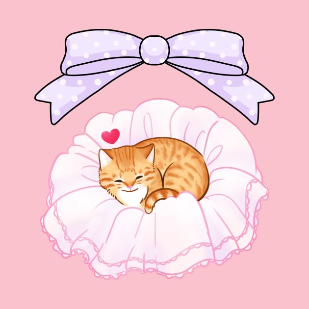 Petticoat Cat Orange Tabby by Kittykaya