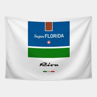 Super Florida Riva Aquarama Italy Italia travel vintage design Tapestry