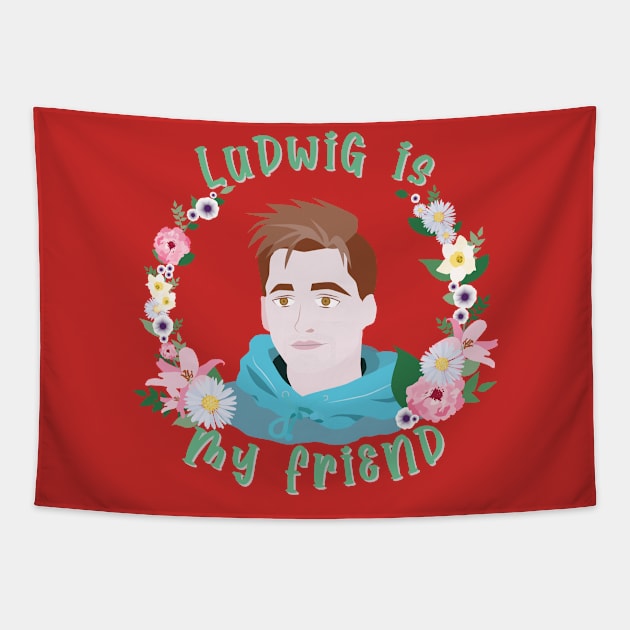 Ludwig is my friend Tapestry by Karlie Designs