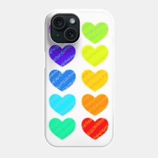 Rainbow love Phone Case