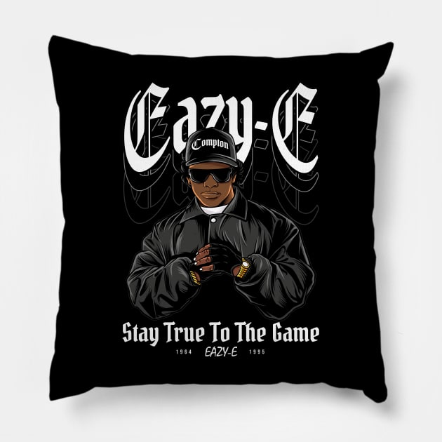 Eazy E Stay True to The Game Pillow by Planet of Tees