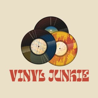 Vinyl Junkie Tee Design T-Shirt