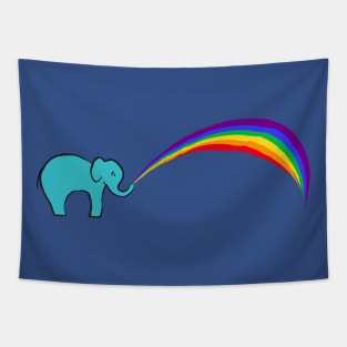 Elephant Rainbow Tapestry