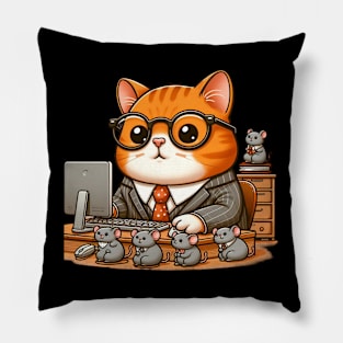 Cuddly Cat Manager Pillow