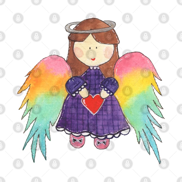 Rainbow Angel by Wild Tangents