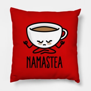 Namastea Namaste meditation black tea Yoga Kawaii Pillow