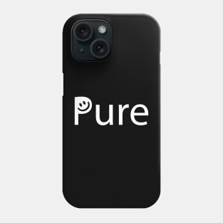 Pure artistic text design Phone Case