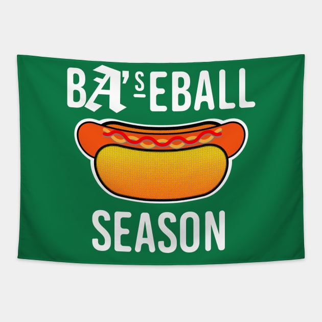 Baseball Season - Hotlink (white) Tapestry by mikelcal