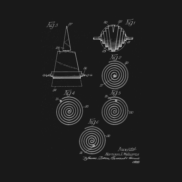 Appliance for Linear Bodies Vintage Patent Hand Drawing by TheYoungDesigns