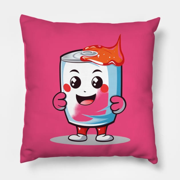 Soft drink cute T-Shirt cute giril Pillow by nonagobich