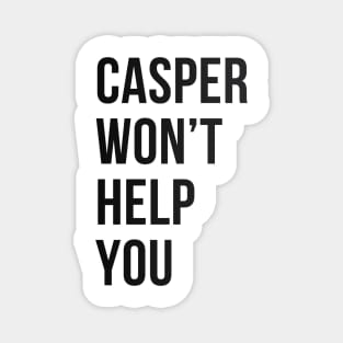 Casper The Friendly Ghost | Casper Won't Help You Vintage Classic Magnet