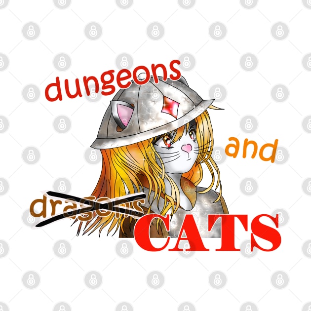 dungeons and cats warrior in shining armor by cuisinecat