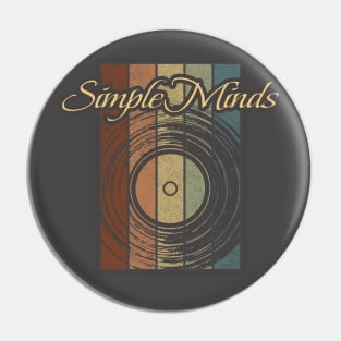 Simple Minds Viynil Silhouette Pin