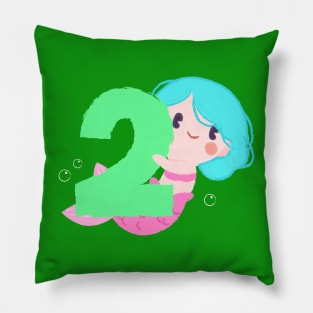 Mermaid Series: Number 2 Pillow