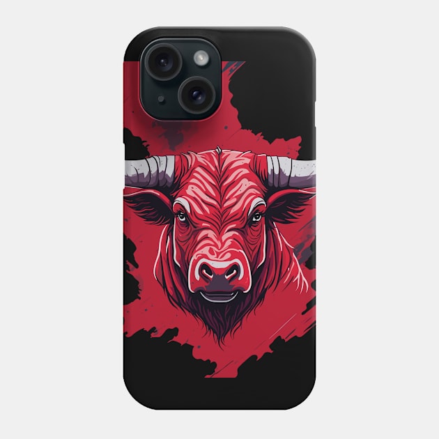 Red Bulls Phone Case by  Colorful&Goldie