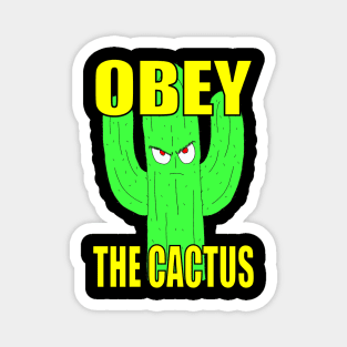 Obey The Cactus Magnet