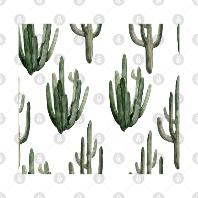 Mid Century Modern Cacti patterns by NJORDUR