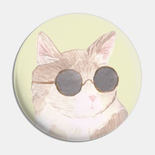 Sunglasses cat Pin