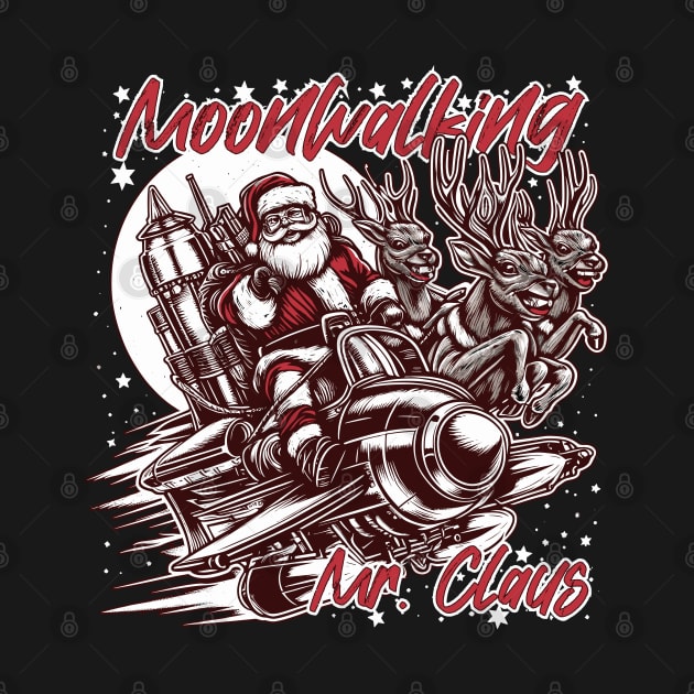 Moonwalking Mr. Claus by Gofart