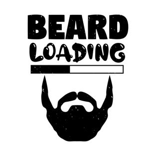 Beard Typography Beard Loading T-Shirt