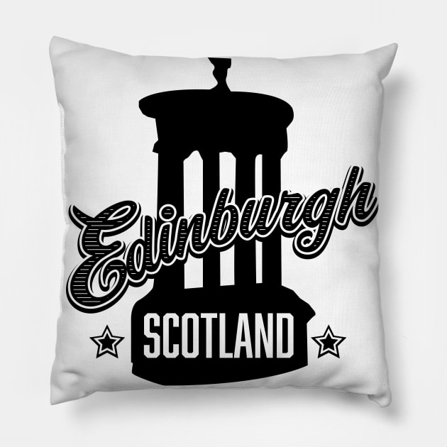 Edinburgh Scotland Pillow by nickemporium1