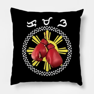 Philippine Sun x Boxing gloves / Baybayin word Kamao (Fist) Pillow