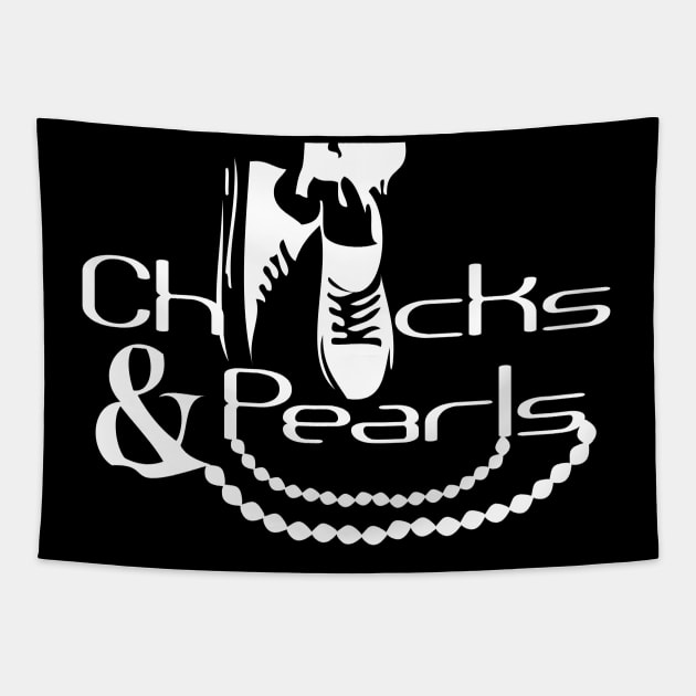 chucks and pearls Tapestry by SBC PODCAST