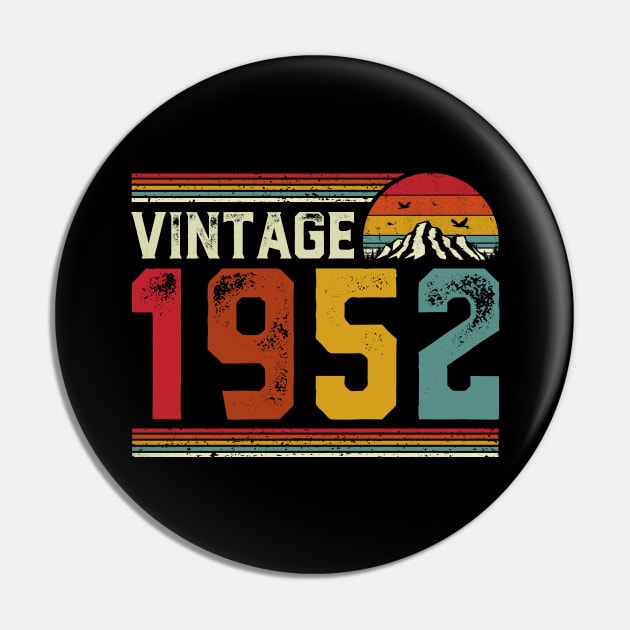 Vintage 1952 Birthday Gift Retro Style Pin by Foatui