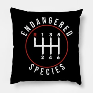 Endangered Species Manual Gearbox Stick Shift 6 Speed Pillow