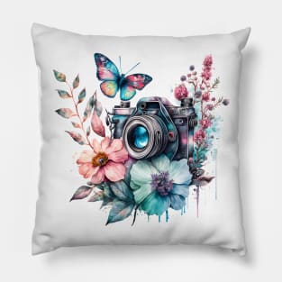 Spring Floral Camera Pillow