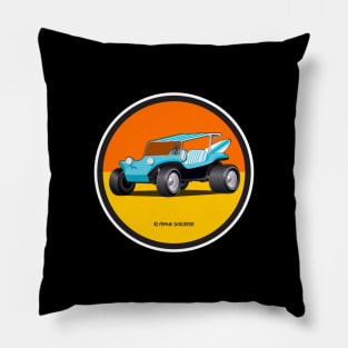 Manx Dune Buggy Pillow