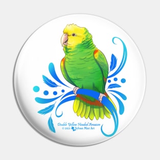 Double Yellow Headed Amazon Parrot Pin