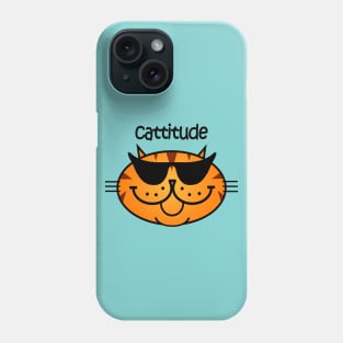 Cattitude 2 - Ginger Snap Phone Case