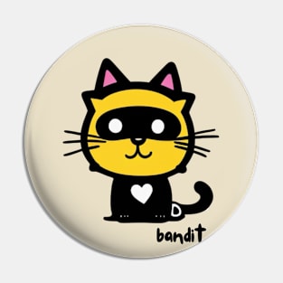 Cat Bandit Pin