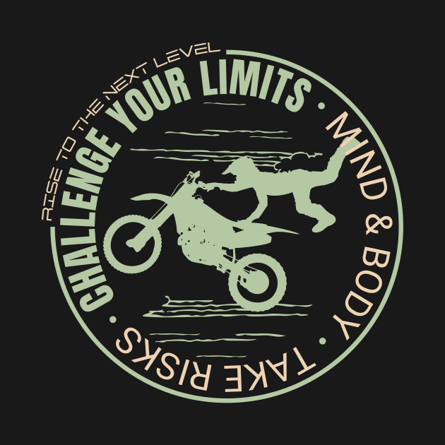 Challenge Your Limits Next Level Inspirational Quote Phrase Text by Cubebox