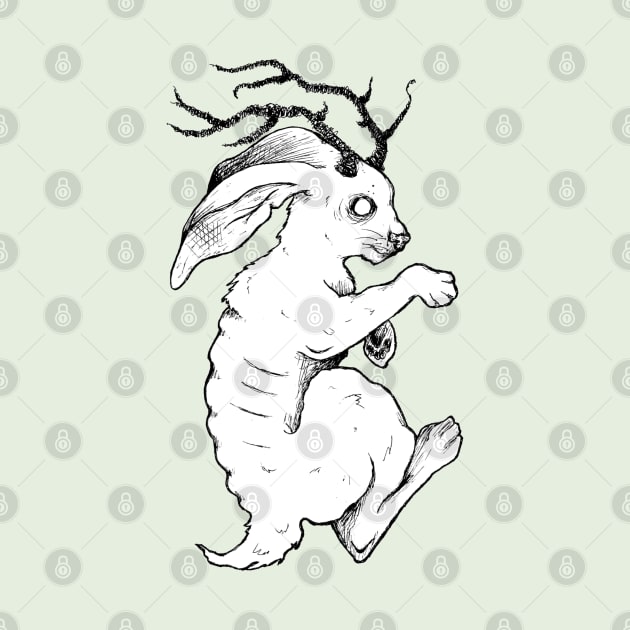 Ghost Jackalope by Art of V. Cook