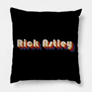 retro vintage Rick Astley Pillow