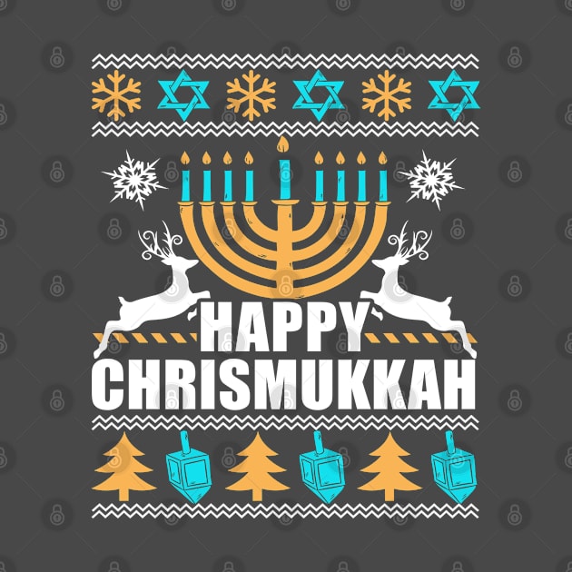 Happy Chrismukkah, Funny Hanukkah Festival Gifts Shirt by adik