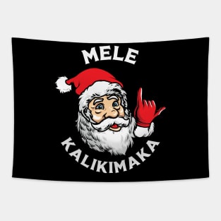 Mele Kalikimaka Hawaiian Christmas Tapestry