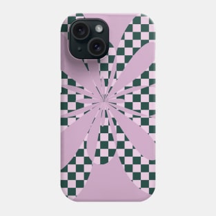 Abstract Checkerboard - Purple Phone Case