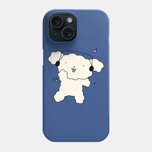 Dancing Headhpnoes White Fluffy Dog Phone Case