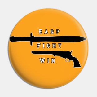 Earp Fight Win - Black Pin