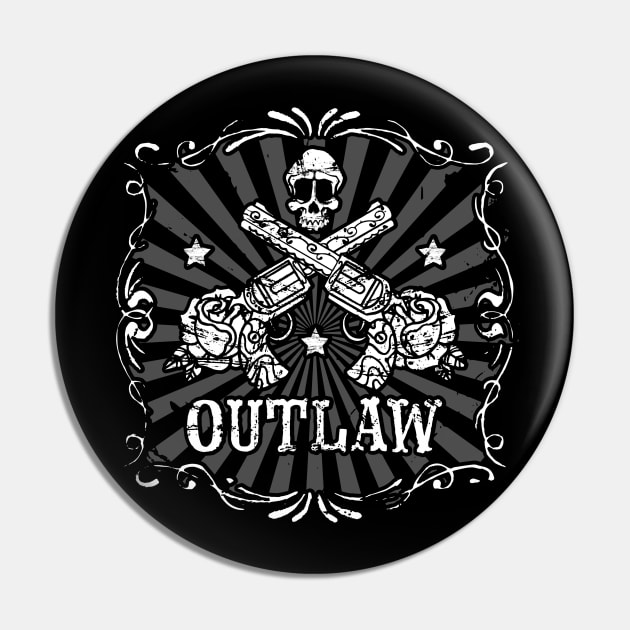 OUTLAW Pin by Laughin' Bones