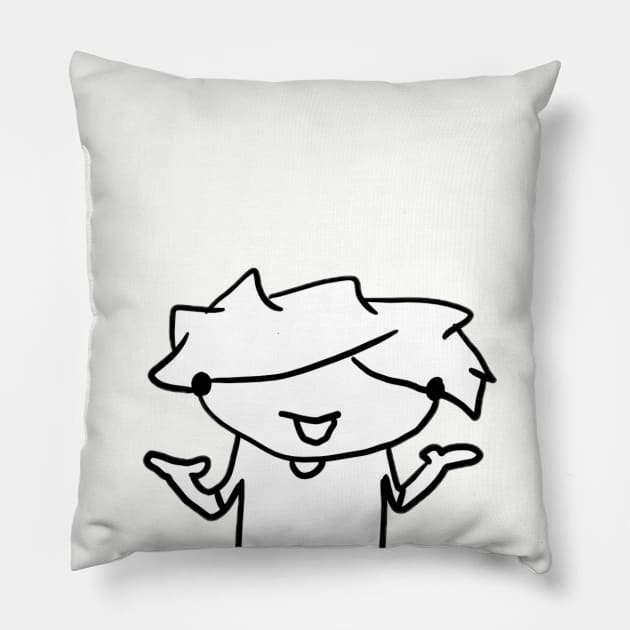 Why Worry? Pillow by LilSteen