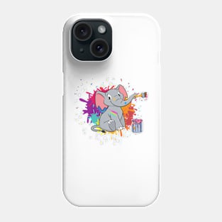 elephant painting Phone Case