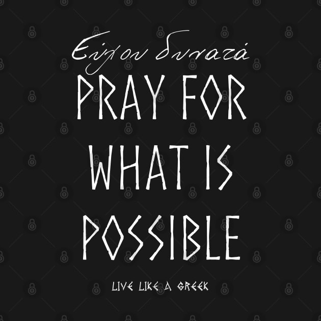 Pray for what is possible and live better life ,apparel hoodie sticker coffee mug gift for everyone by district28