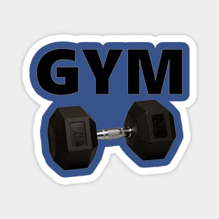 Dumbbell Gym (Black Edition) Magnet